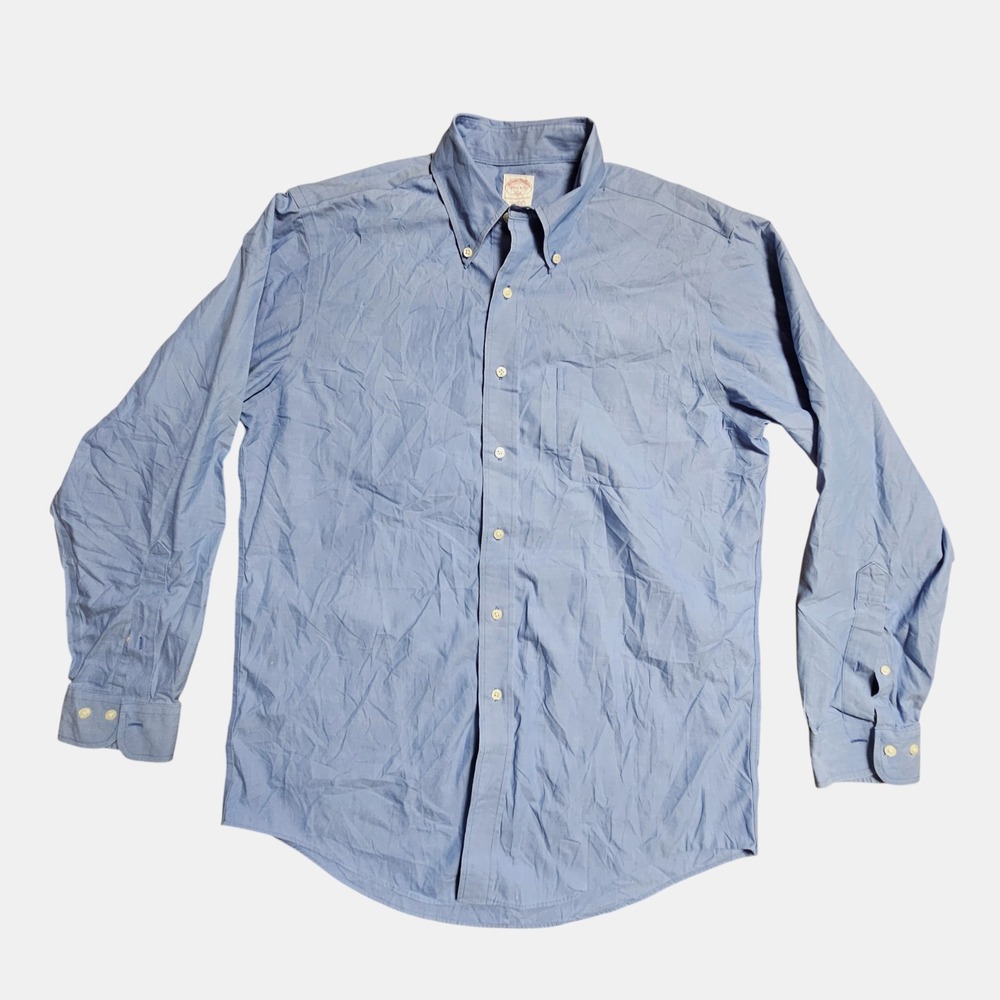 Brooks Brothers 346 Non-Iron Original Polo Button Down Dress Shirt 15.5-4.5‎